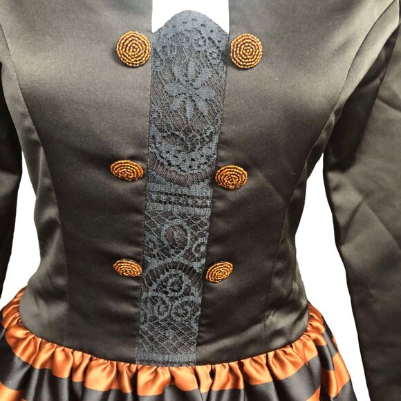 Jeet Vintage Silk Satin Gown | Lace Trim Mesh Lined | Size 6 - Picture 2 of 8